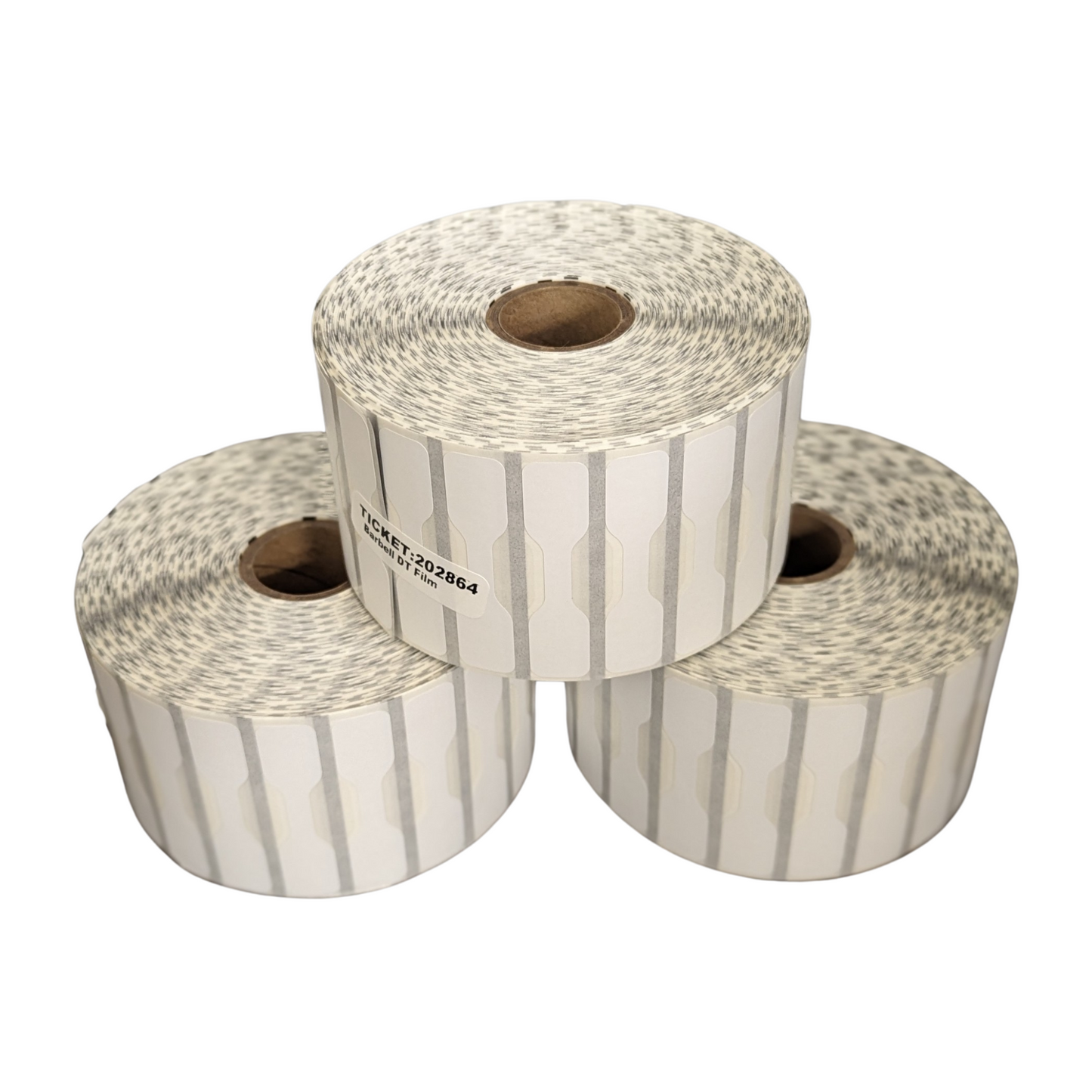 2.187 x .5" Direct Thermal Barbell Labels - Compatible with Zebra Printers (Single Roll)