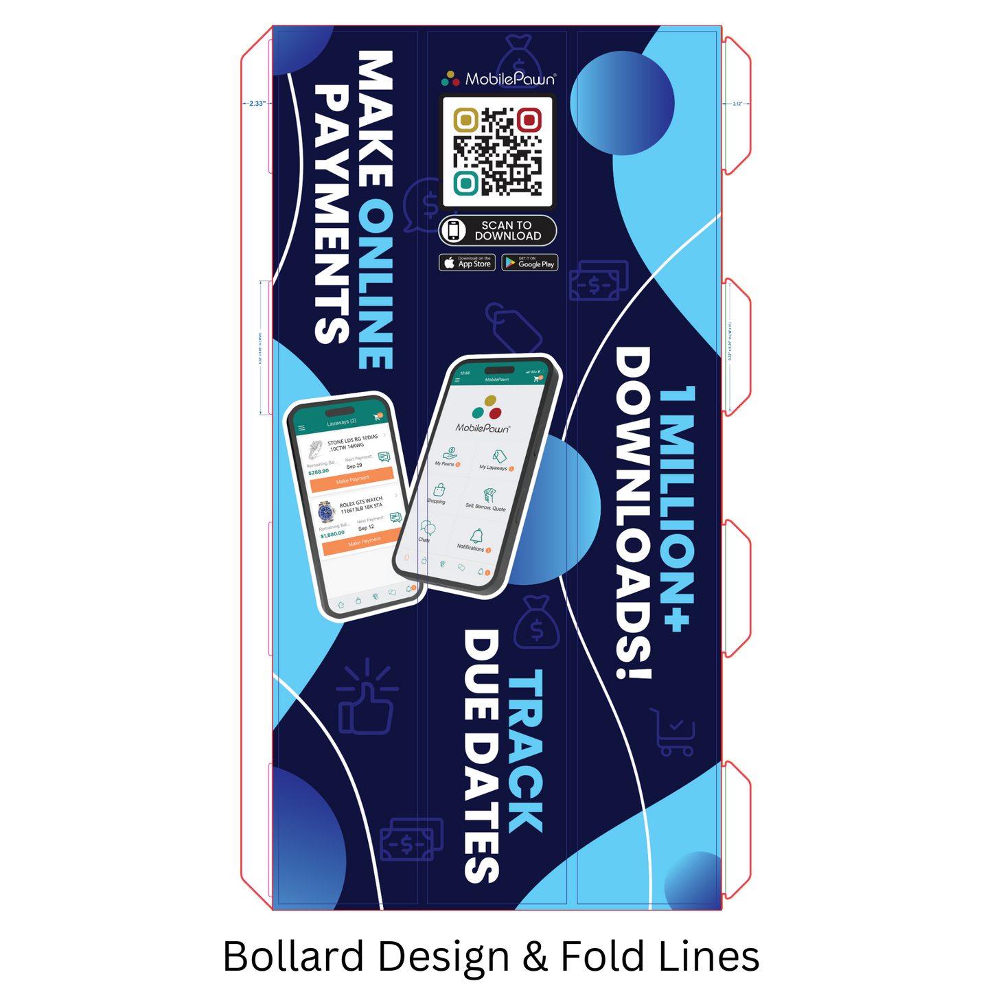 MobilePawn Bollard Signs