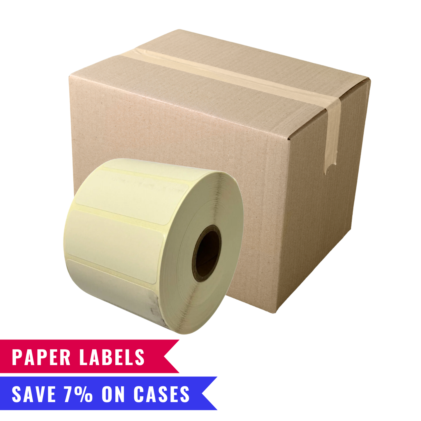 2.5" x 1" Thermal Transfer Paper Inventory Labels – Box of 12 Rolls