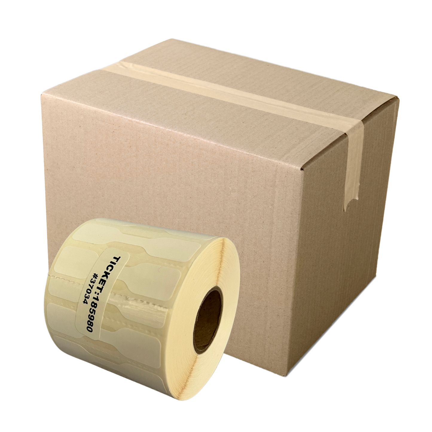 2.3 x .5" Thermal Transfer Barbell Labels - Compatible with Godex Printer (Single Roll)