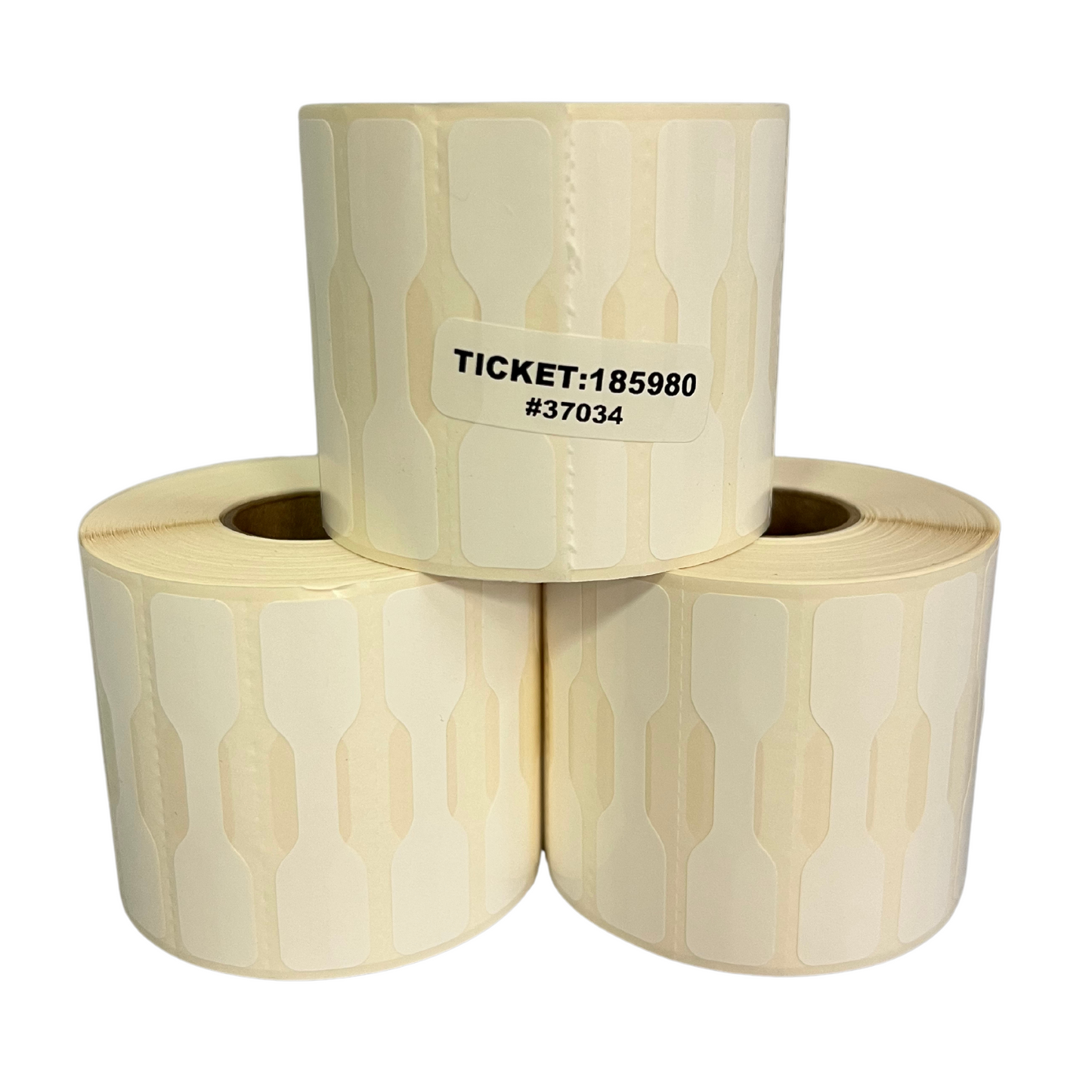 2.3 x .5" Thermal Transfer Barbell Labels - Compatible with Godex Printer (Single Roll)