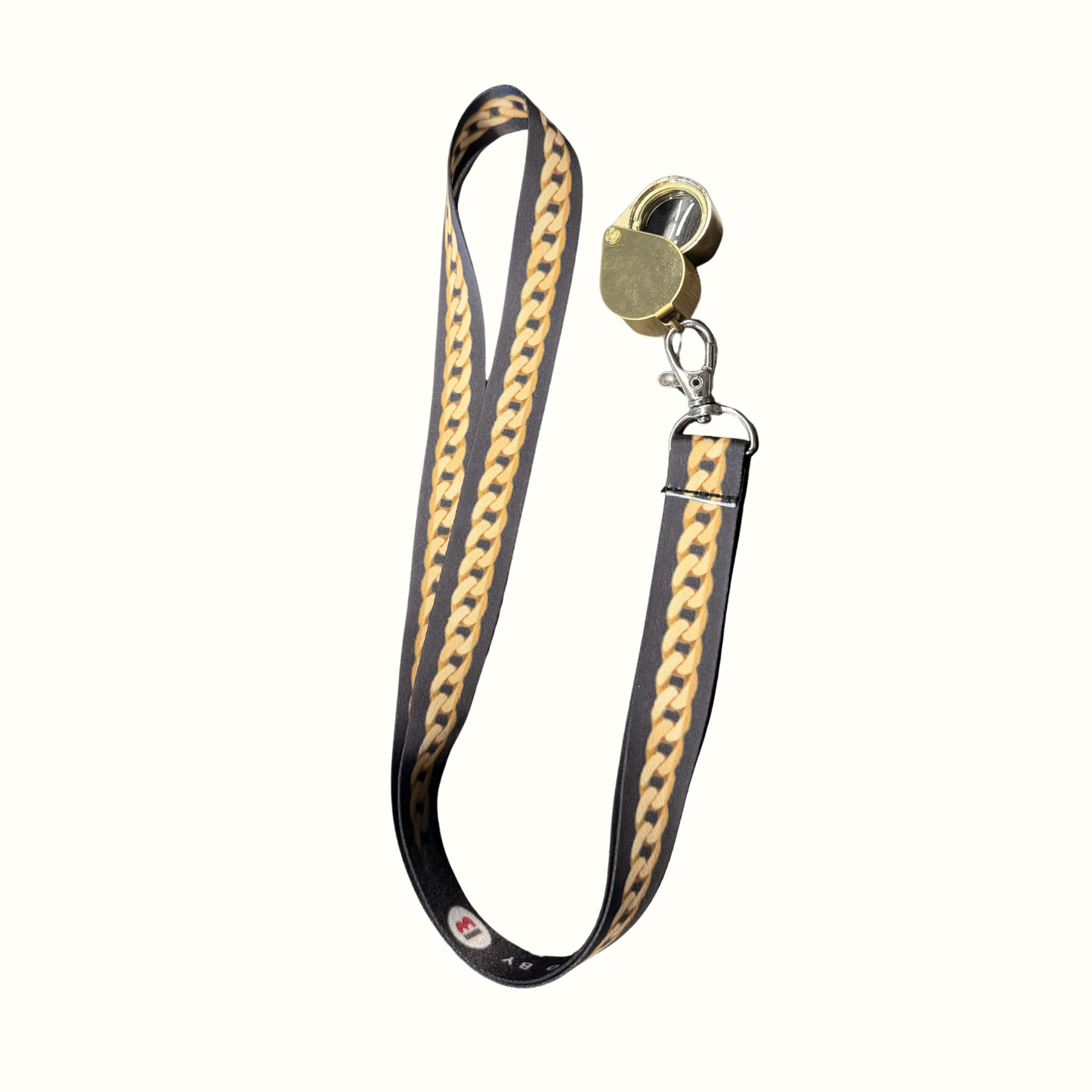 Jewelry Loupe with Gold Chain Lanyard