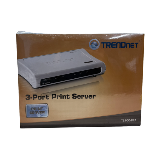 TRENDnet TE100-P21 3-Port Print Server (USB + Parallel)