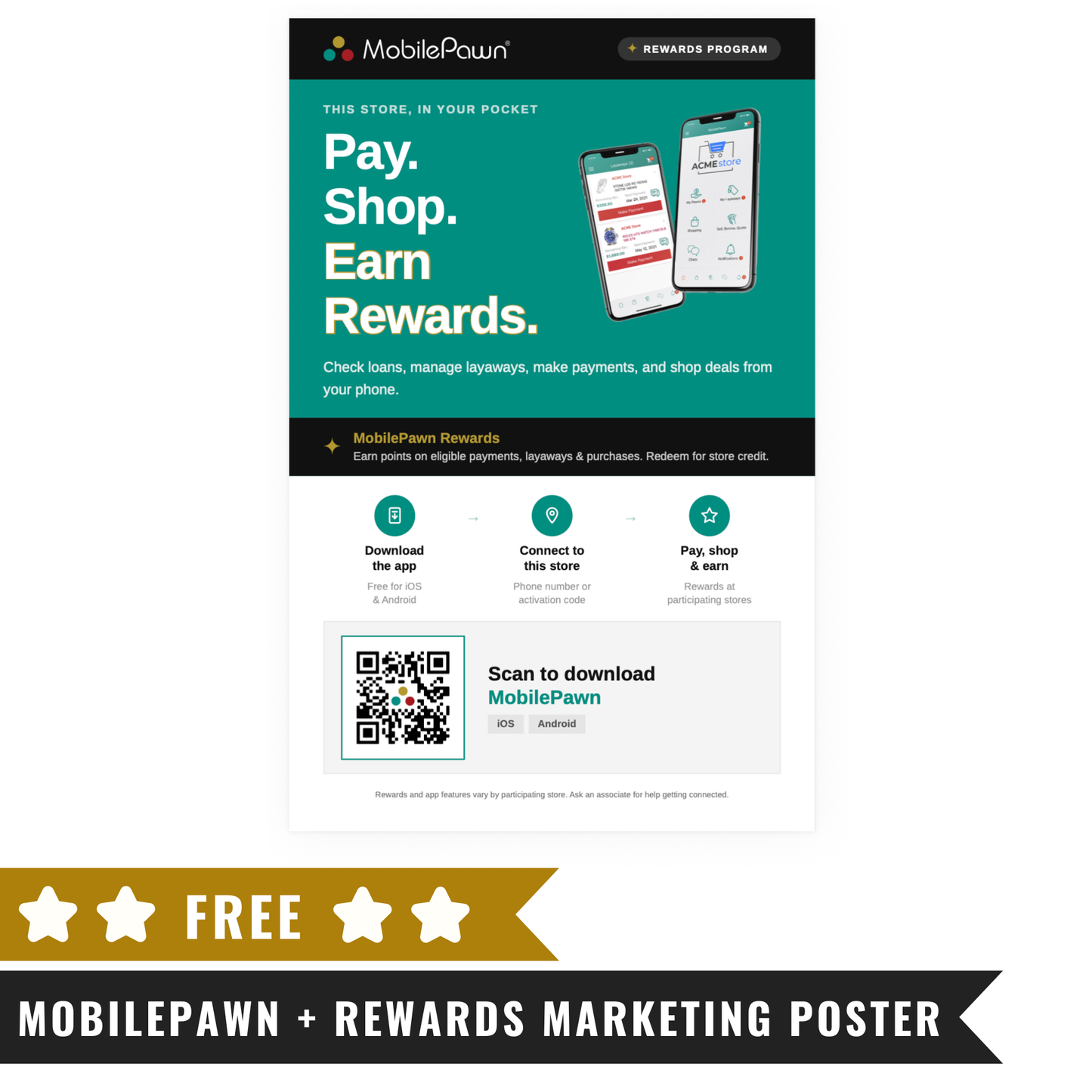 Free MobilePawn + Rewards Poster