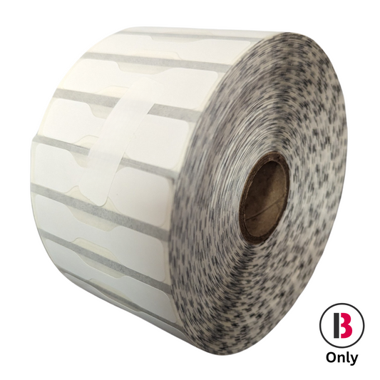 2.187 x .5" Direct Thermal Barbell Labels - Compatible with Zebra Printers (Single Roll)