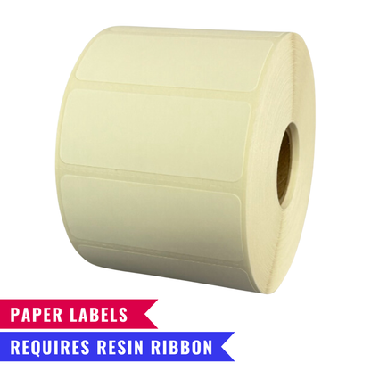 2.5" x 1" Thermal Transfer Paper Inventory Labels - Single Roll