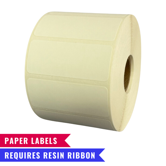 2.5" x 1" Thermal Transfer Paper Inventory Labels - Single Roll