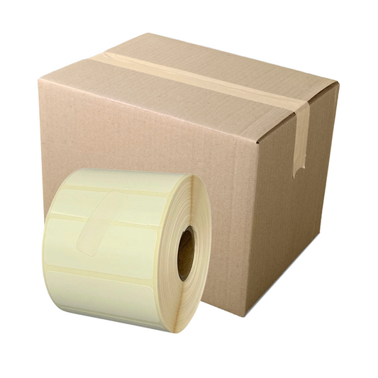 2.5 x 1" Thermal Transfer Inventory Labels - Compatible with Godex Printer (Box of 12)