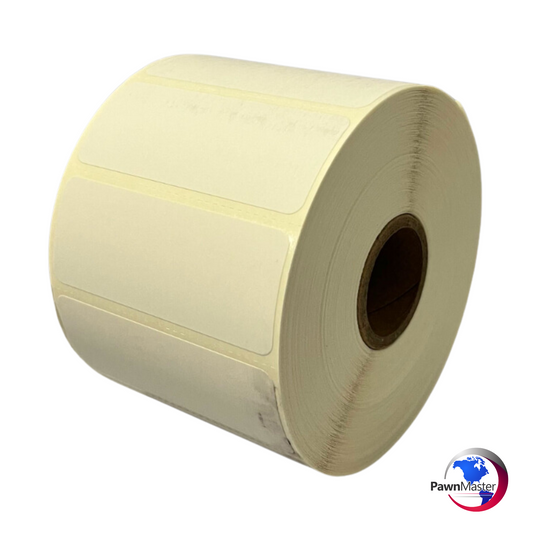 Etiqueta de inventario de papel térmico directo de 2,5 x 1" (compatible con impresora Godex, rollo único)