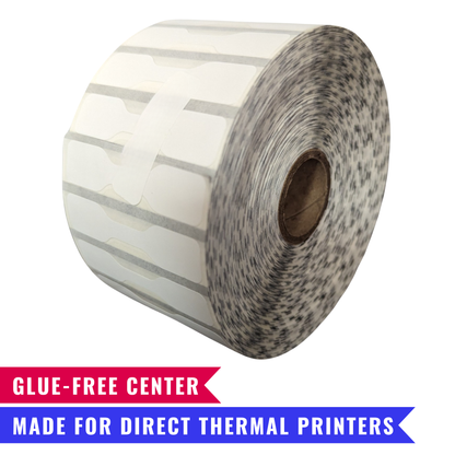 2.187" × 0.5" Direct Thermal Barbell Jewelry Labels – Single Roll