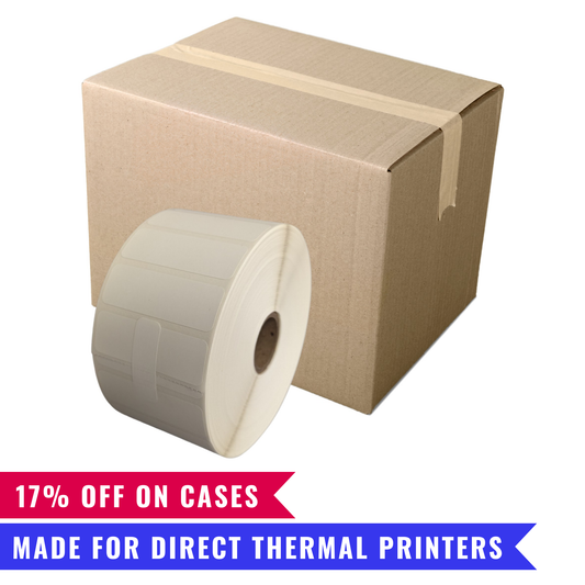 2.25" x 0.75" Direct Thermal Inventory Labels – Box of 6 Rolls