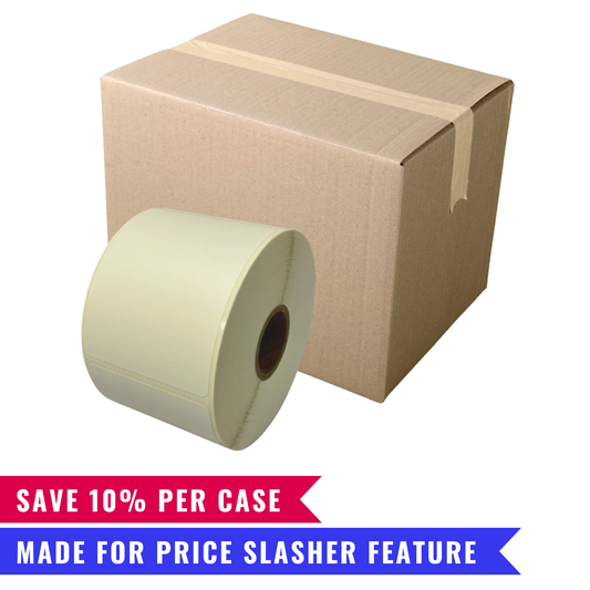 2.25" × 3" Direct Thermal Film Auto-Discount Labels – Box of 18 Rolls