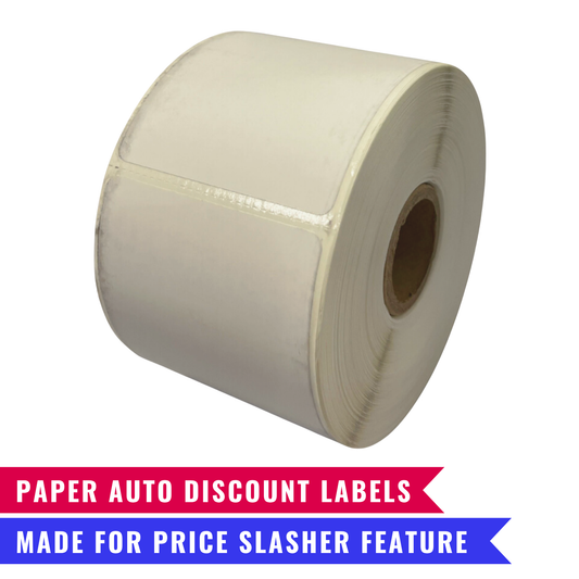 2.25" × 3" Direct Thermal Paper Auto-Discount Labels – Single Roll