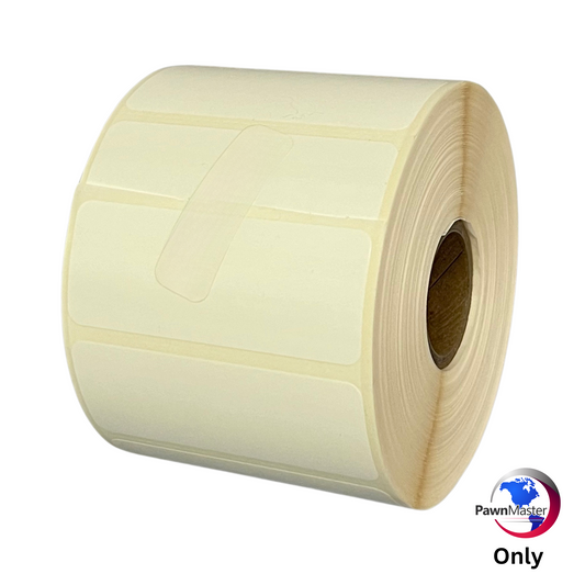 2.5 x 1" Thermal Transfer Inventory Labels - Compatible with Godex Printer (Single Roll)