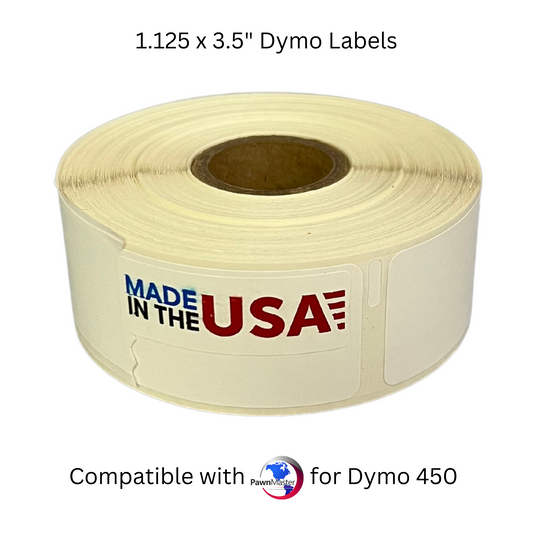 1.125 x 3.5" Dymo Labels