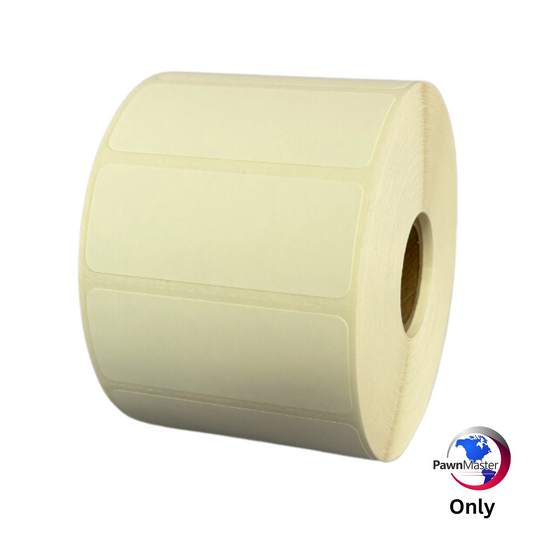 2.5 x 1" Thermal Transfer Paper Inventory Labels - Compatible with Godex Printer (Single Roll)